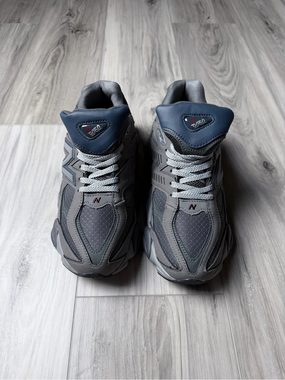 New Balance 9060 Castlerock Navy Silver Sneakers Men 8.5 Women 10